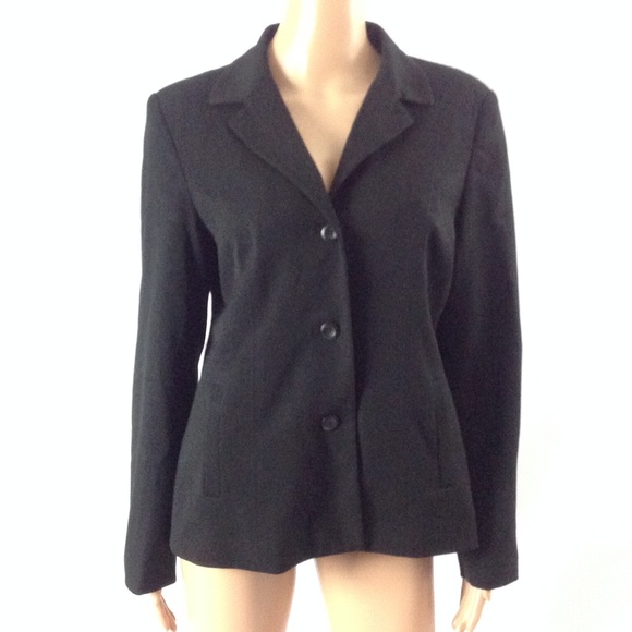 Apt. 9 Women's 3-Buttons Suit Blazer Black Size 10 - Picture 1 of 6
